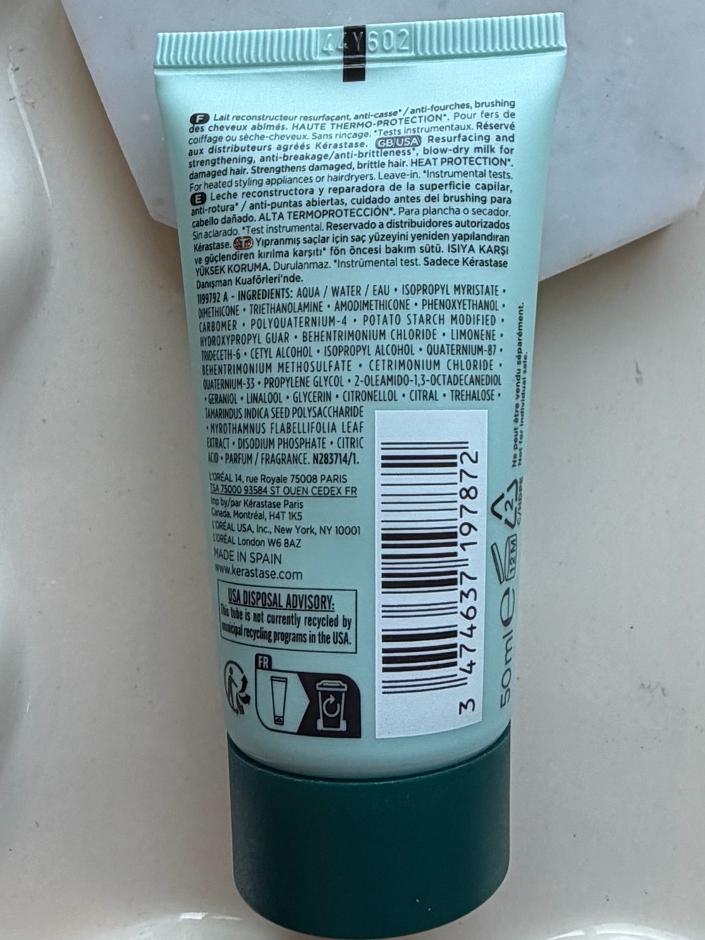 KERASTASE Mini Resistance Heat Protecting Leave In Treatment For Damaged Hair - Picture 3 of 3